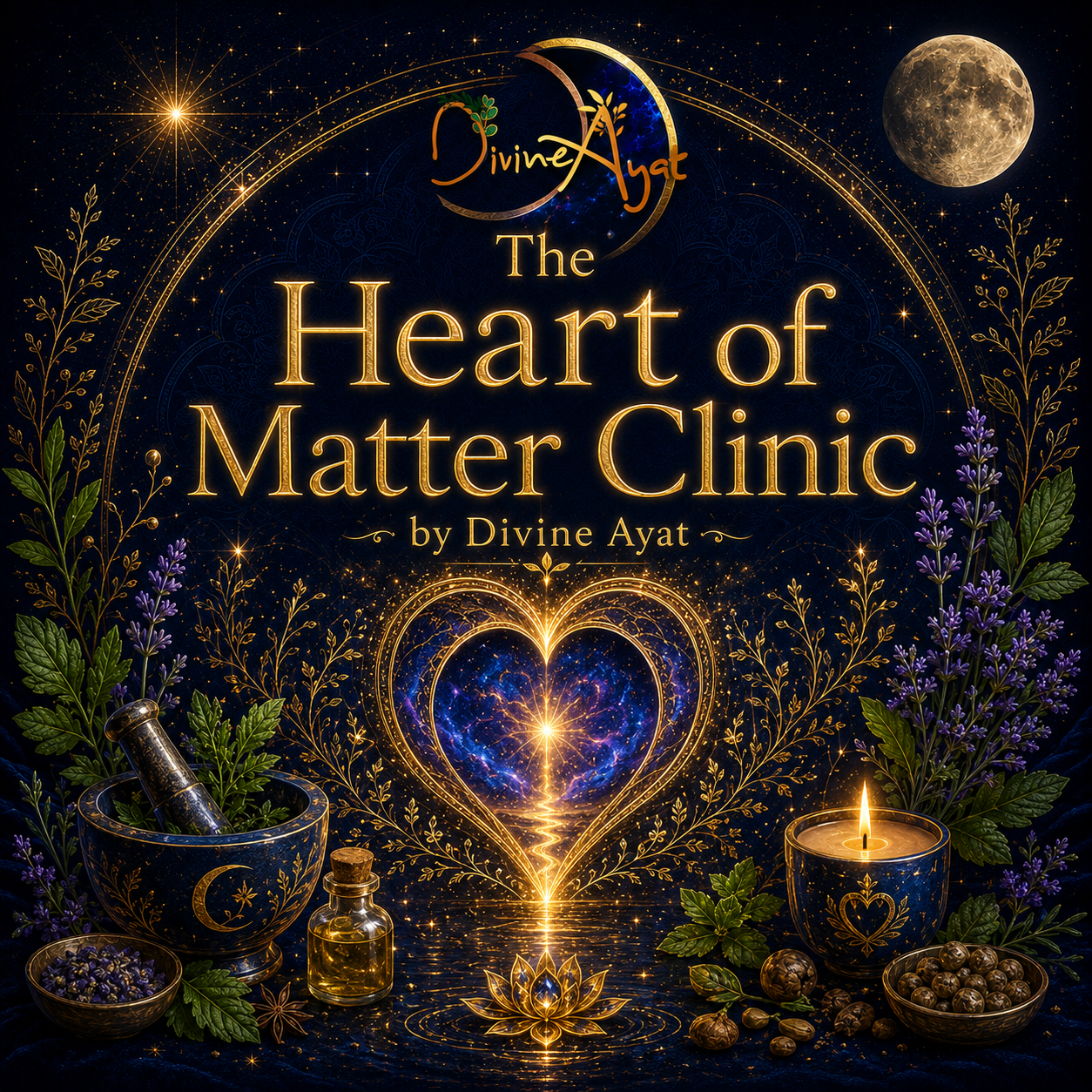 The Heart of Matter Clinic by Divine Ayat celestial artwork